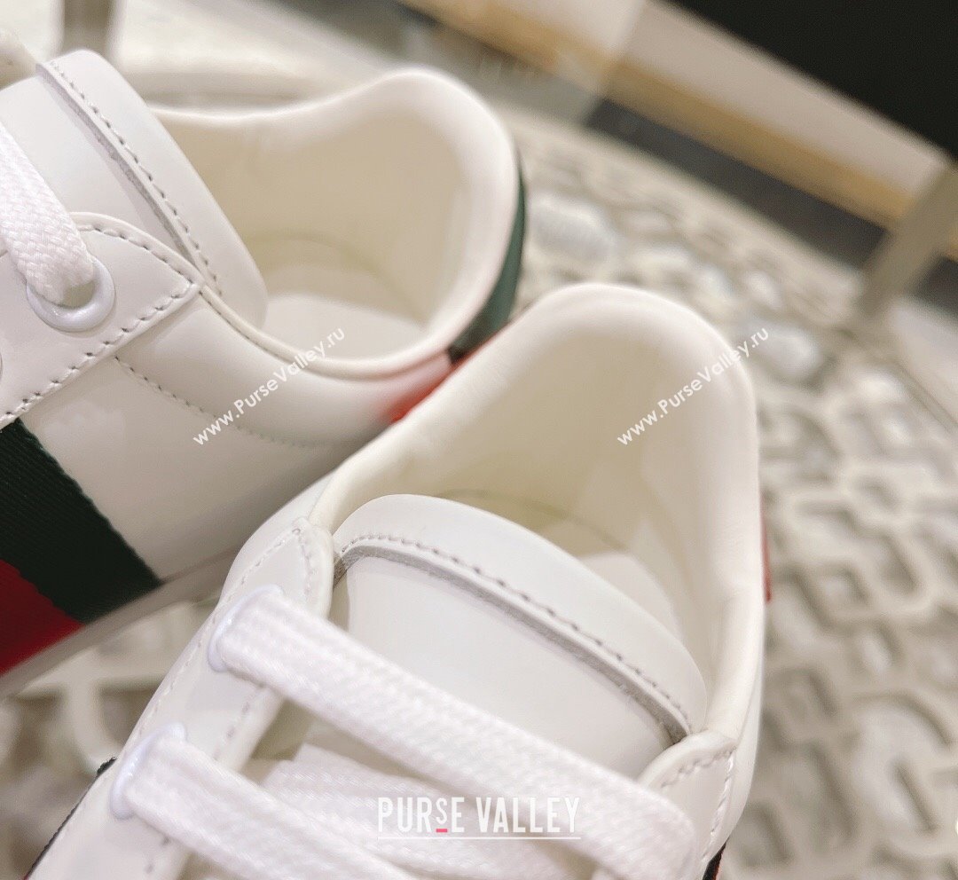 Gucci Ace Leather Sneakers GG Apple White 2023 1012 (SS-231012095)