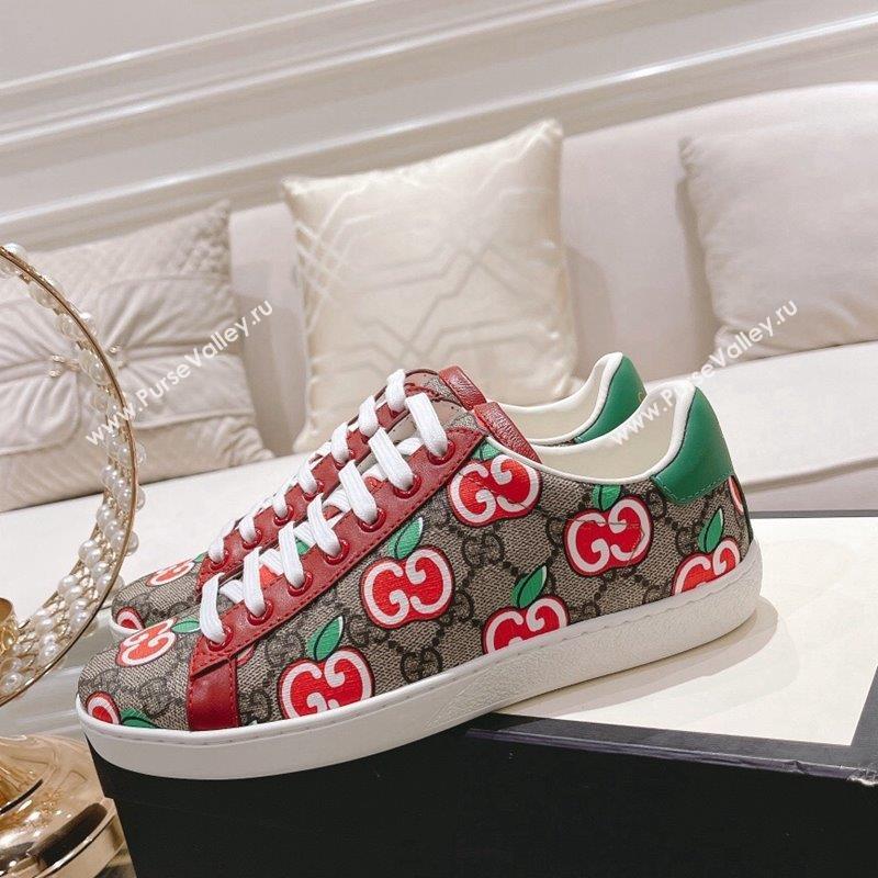 Gucci Ace GG Canvas Sneakers APPLES 25 2023 1012 (SS-231012096)