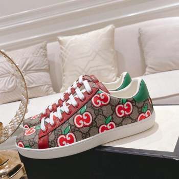 Gucci Ace GG Canvas Sneakers APPLES 25 2023 1012 (SS-231012096)