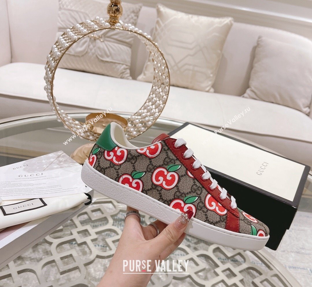 Gucci Ace GG Canvas Sneakers APPLES 25 2023 1012 (SS-231012096)