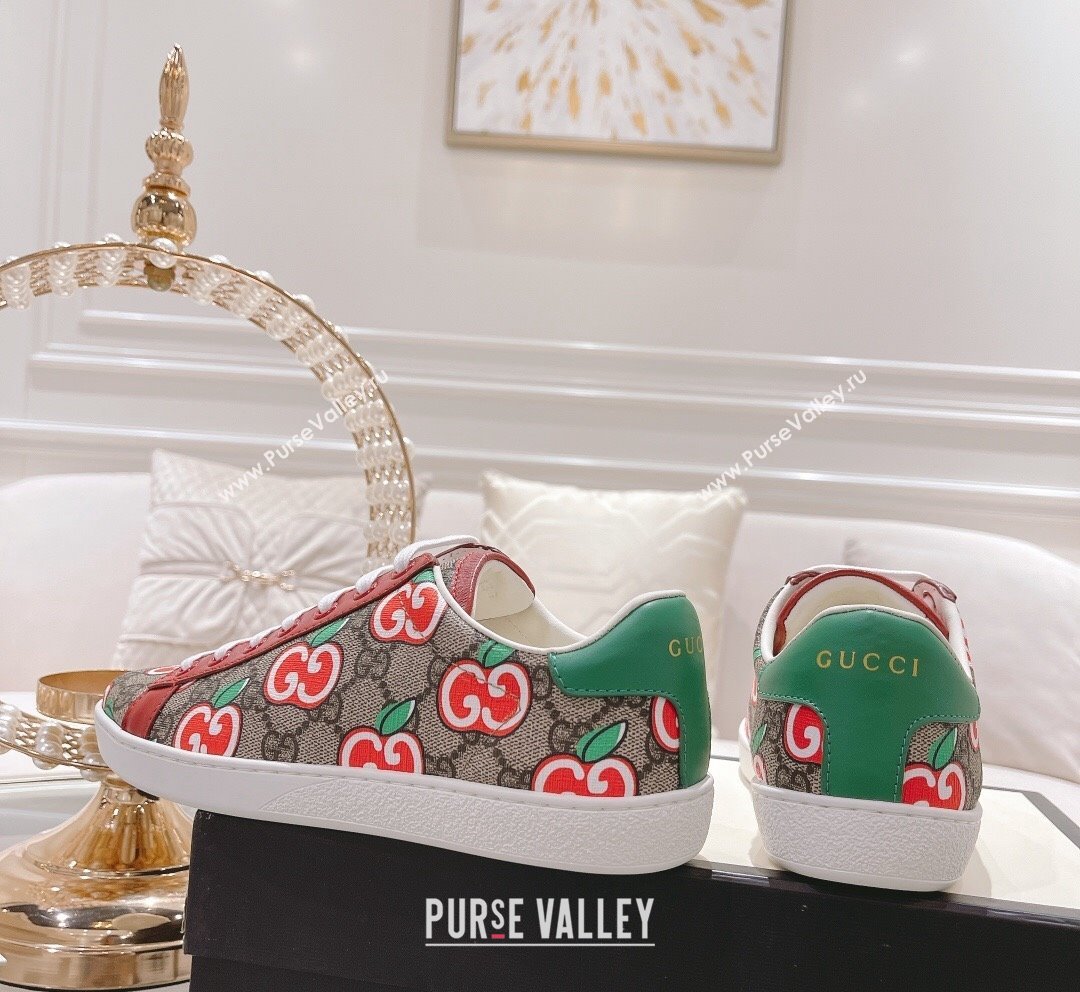 Gucci Ace GG Canvas Sneakers APPLES 25 2023 1012 (SS-231012096)