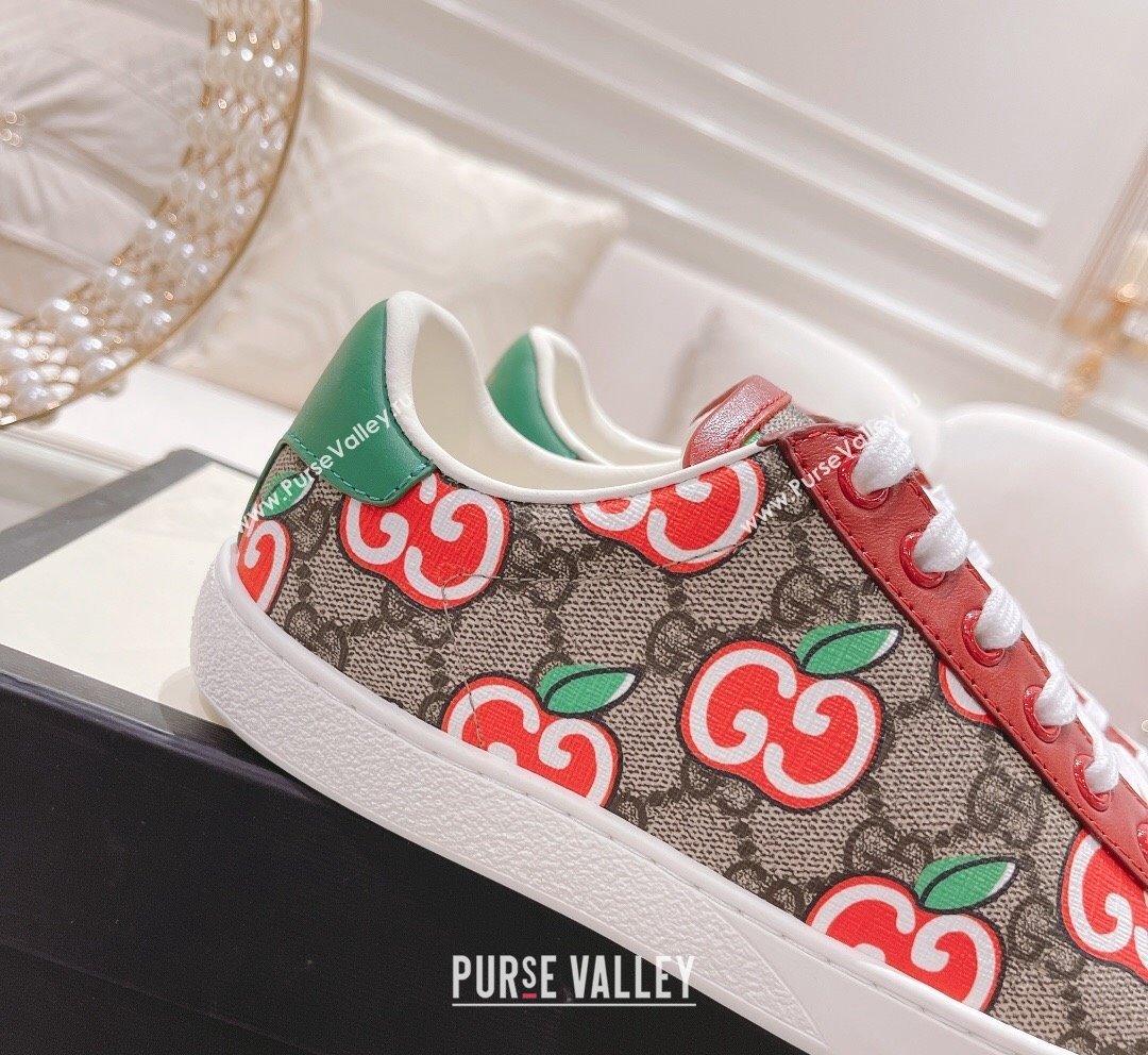 Gucci Ace GG Canvas Sneakers APPLES 25 2023 1012 (SS-231012096)