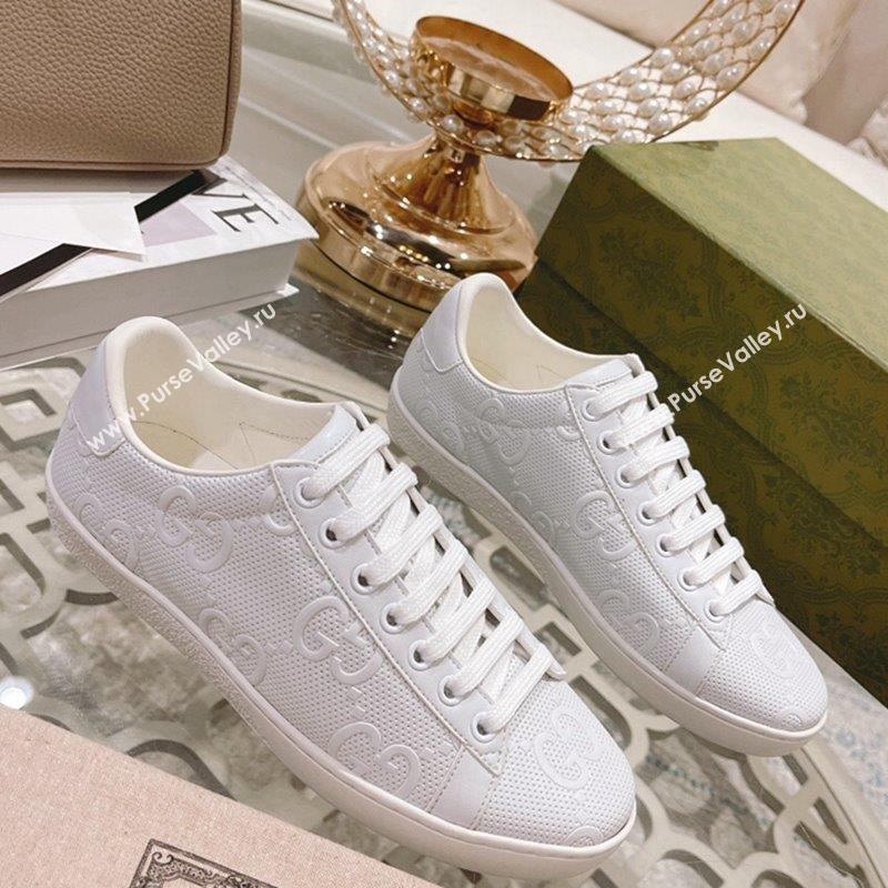 Gucci Ace GG Leather Sneakers White 27 2023 1012 (SS-231012098)