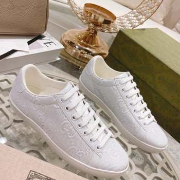 Gucci Ace GG Leather Sneakers White 27 2023 1012 (SS-231012098)