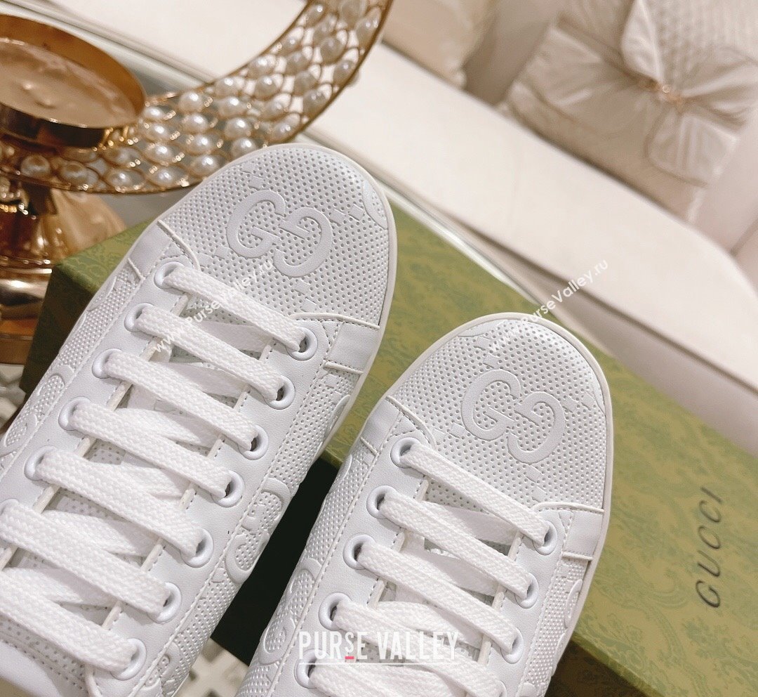 Gucci Ace GG Leather Sneakers White 27 2023 1012 (SS-231012098)