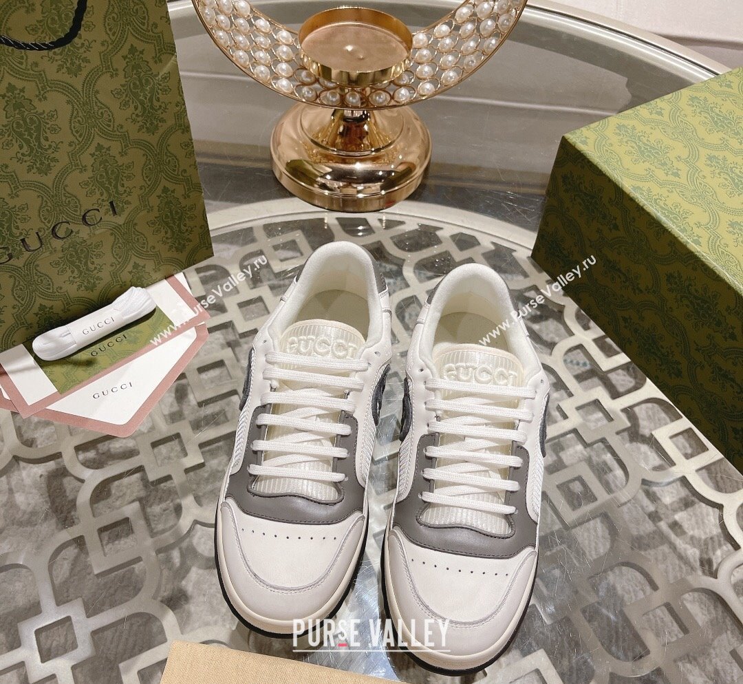 Gucci MAC80 Sneakers in Leather and Fabric Dark Grey 2023 (SS-231025040)