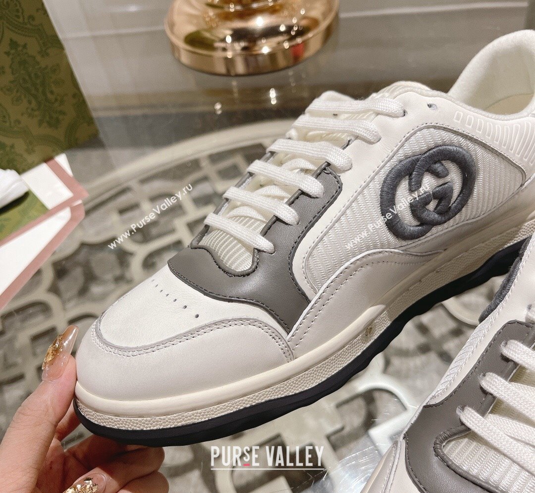 Gucci MAC80 Sneakers in Leather and Fabric Dark Grey 2023 (SS-231025040)