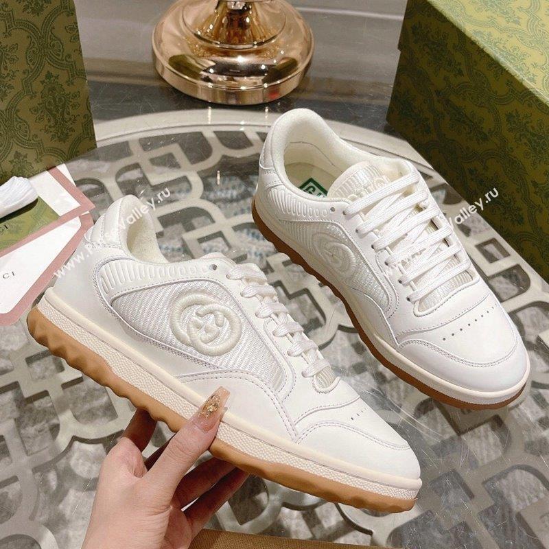 Gucci MAC80 Sneakers in Leather and Fabric White 3 2023 (SS-231025041)