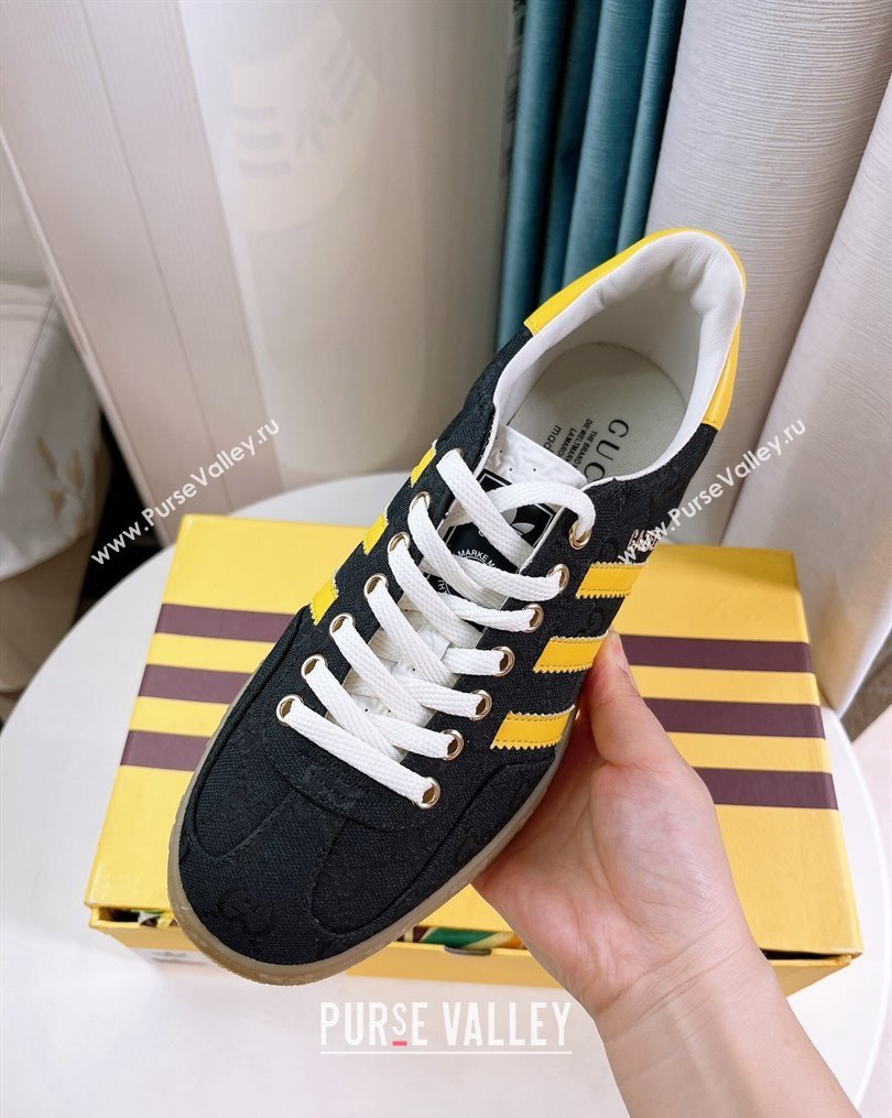 adidas x Gucci Gazelle GG Canvas Low-top Sneakers Black 2023 1024 (GDX-231024001)