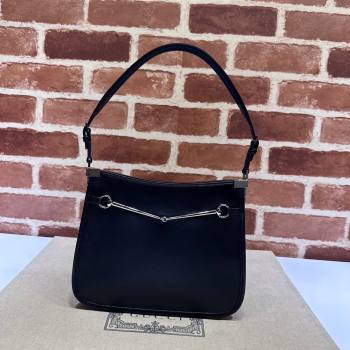 Gucci Horsebit Leather Slim Small Shoulder Bag ‎764191 Black 2023 (DLH-231128026)