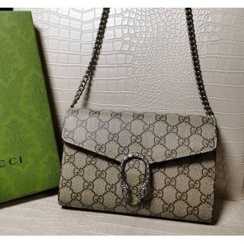 Gucci Dionysus GG Canvas Chain Wallet 401231 Beige 2024 (DLH-240219002)