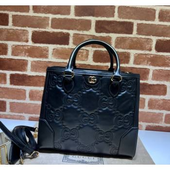 Gucci GG Matelasse Leather Tote bag 728236 Black 2023 (DLH-240219038)