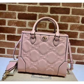 Gucci GG Matelasse Leather Tote bag 728236 Light Pink 2023 (DLH-240219040)