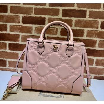 Gucci GG Matelasse Leather Tote bag 728236 Light Pink 2023 (DLH-240219040)