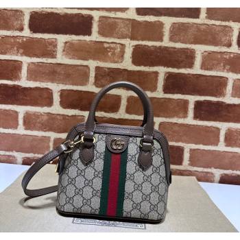 Gucci Ophidia GG Canvas Mini Top handle Bag 772216 Brown 2024 (DLH-240521087)