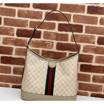Gucci Ophidia GG Canvas Medium Shoulder Bag 781392 Beige 2024 (DLH-240521070)