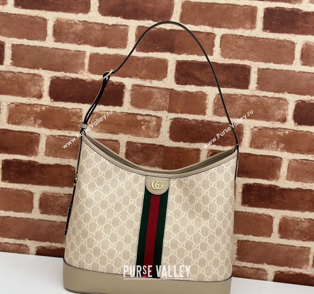 Gucci Ophidia GG Canvas Medium Shoulder Bag 781392 Beige 2024 (DLH-240521070)