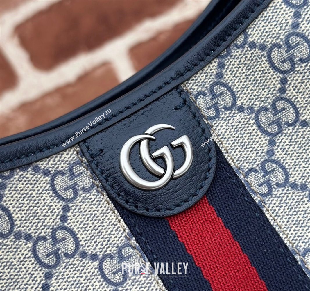 Gucci Ophidia GG Canvas Small Shoulder Bag 781402 Blue 2024 (DLH-240521072)
