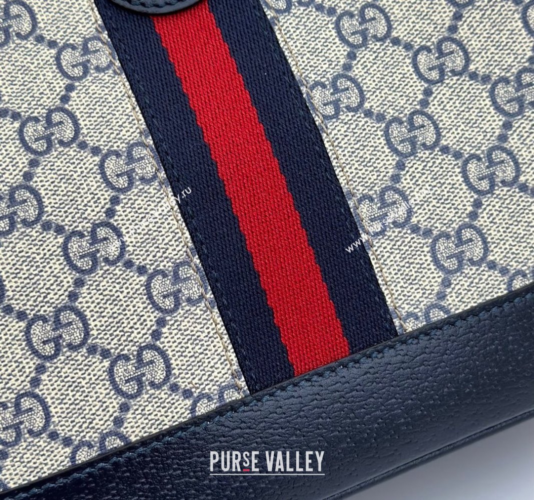 Gucci Ophidia GG Canvas Small Shoulder Bag 781402 Blue 2024 (DLH-240521072)