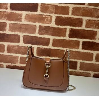 Gucci Jackie Notte Mini Bag in Smooth Leather ‎782889 Brown 2024 (DLH-241211133)