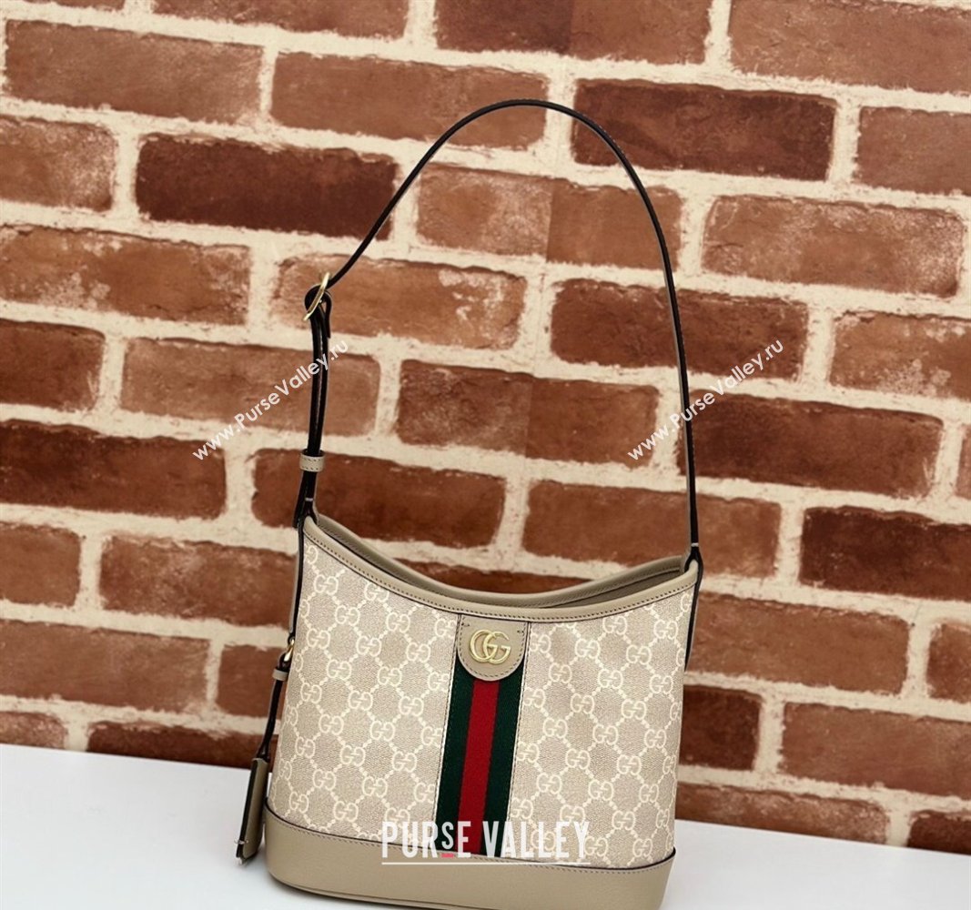 Gucci Ophidia GG Canvas Small Shoulder Bag 781402 Beige 2024 (DLH-240521073)