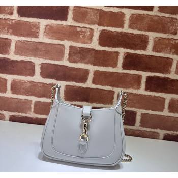 Gucci Jackie Notte Mini Bag in Smooth Leather ‎782889 Light Grey 2024 (DLH-240521111)
