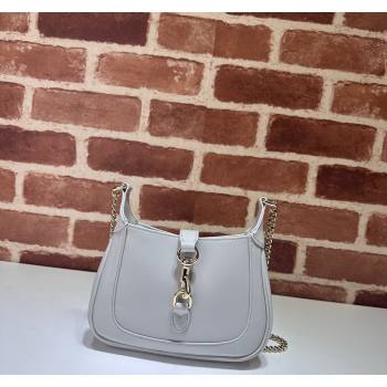 Gucci Jackie Notte Mini Bag in Smooth Leather ‎782889 Light Grey 2024 (DLH-240521111)