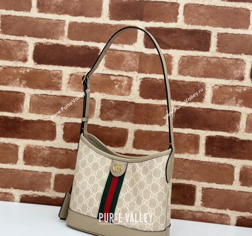 Gucci Ophidia GG Canvas Small Shoulder Bag 781402 Beige 2024 (DLH-240521073)