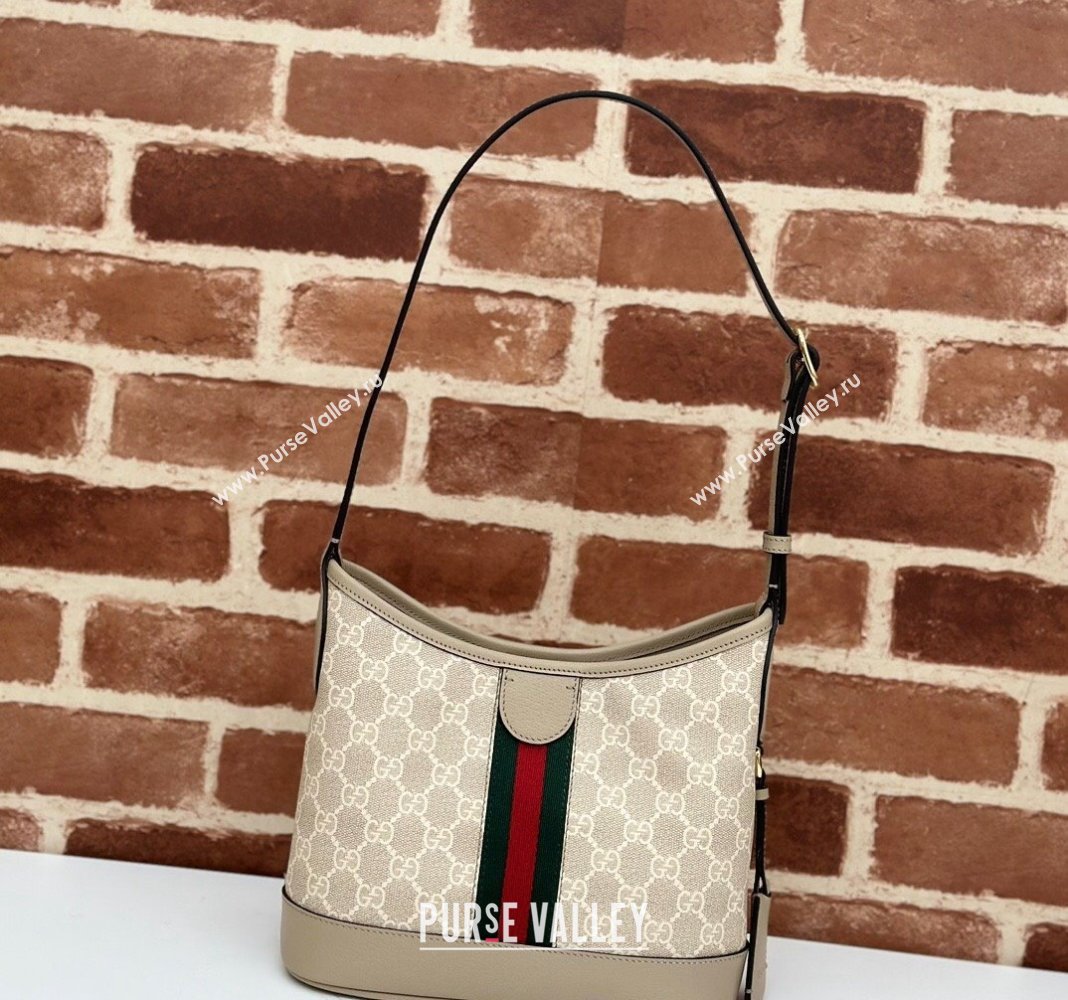 Gucci Ophidia GG Canvas Small Shoulder Bag 781402 Beige 2024 (DLH-240521073)