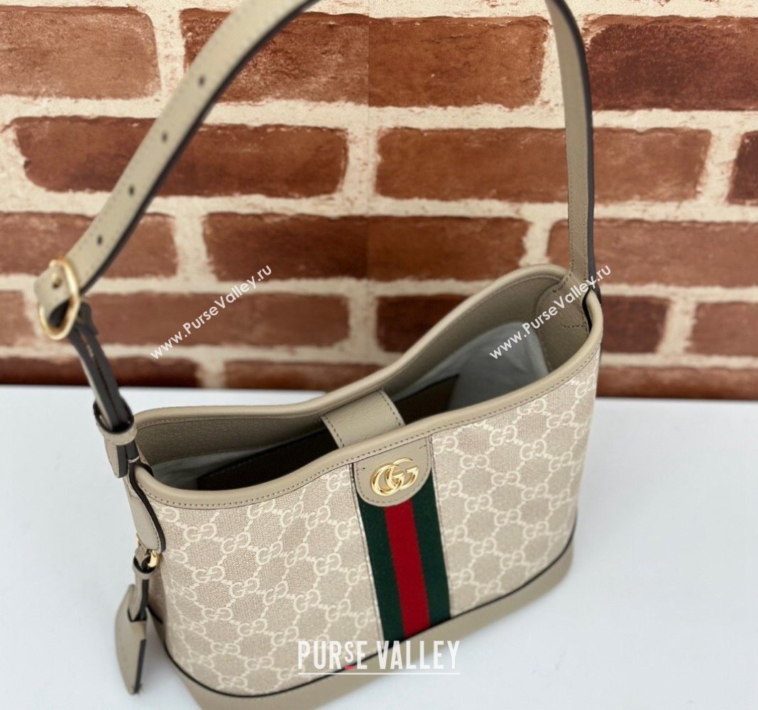 Gucci Ophidia GG Canvas Small Shoulder Bag 781402 Beige 2024 (DLH-240521073)