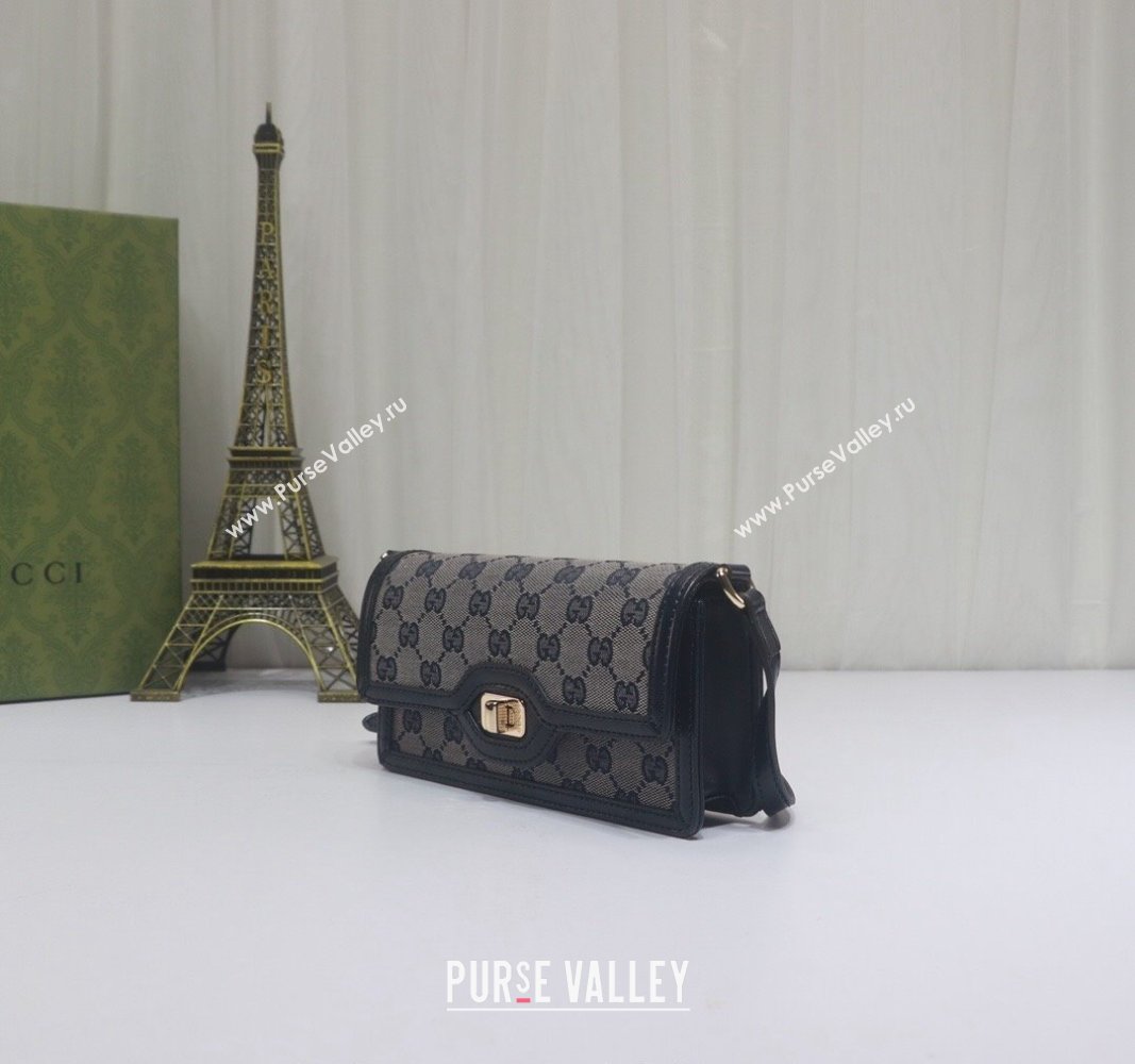 Gucci Luce GG Canvas Mini Shoulder Bag 790038 Blue 2024 (DLH-240521122)