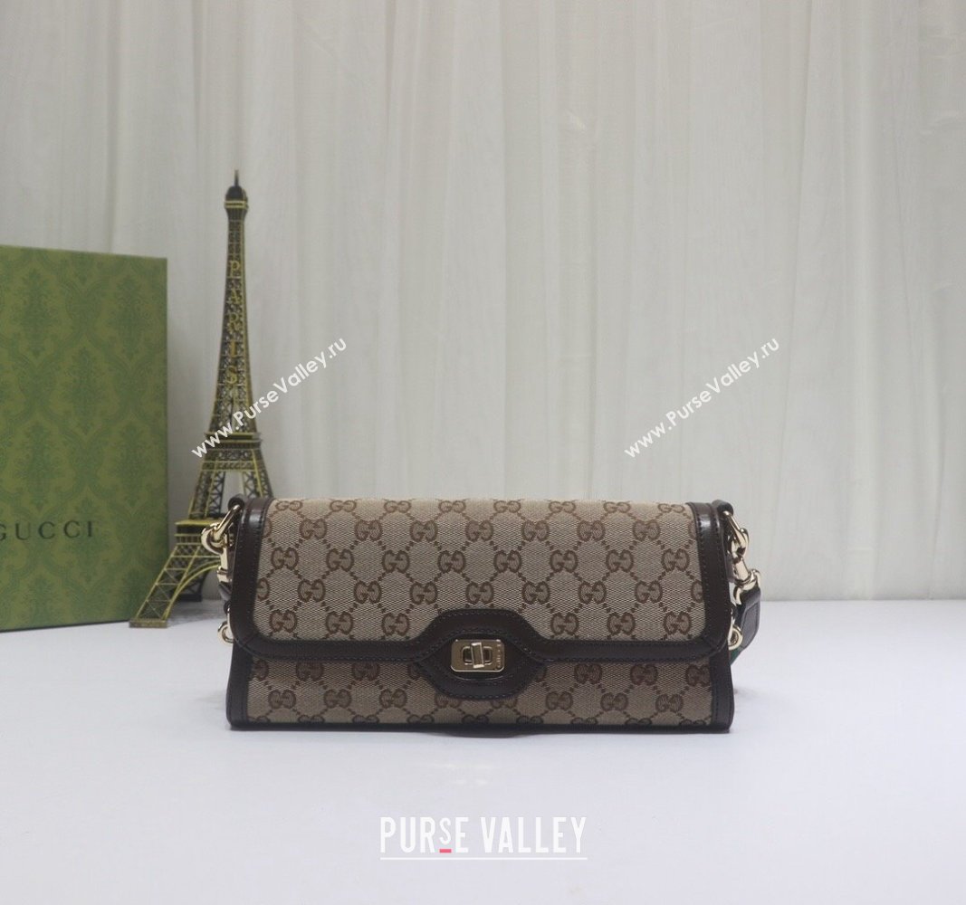 Gucci Luce GG Canvas Small Shoulder Bag 786027 Beige 2024 (DLH-240521125)