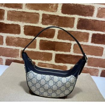 Gucci Ophidia GG Canvas Mini Hobo bag Beige/Blue 2024 658551 (DLH-240521138)