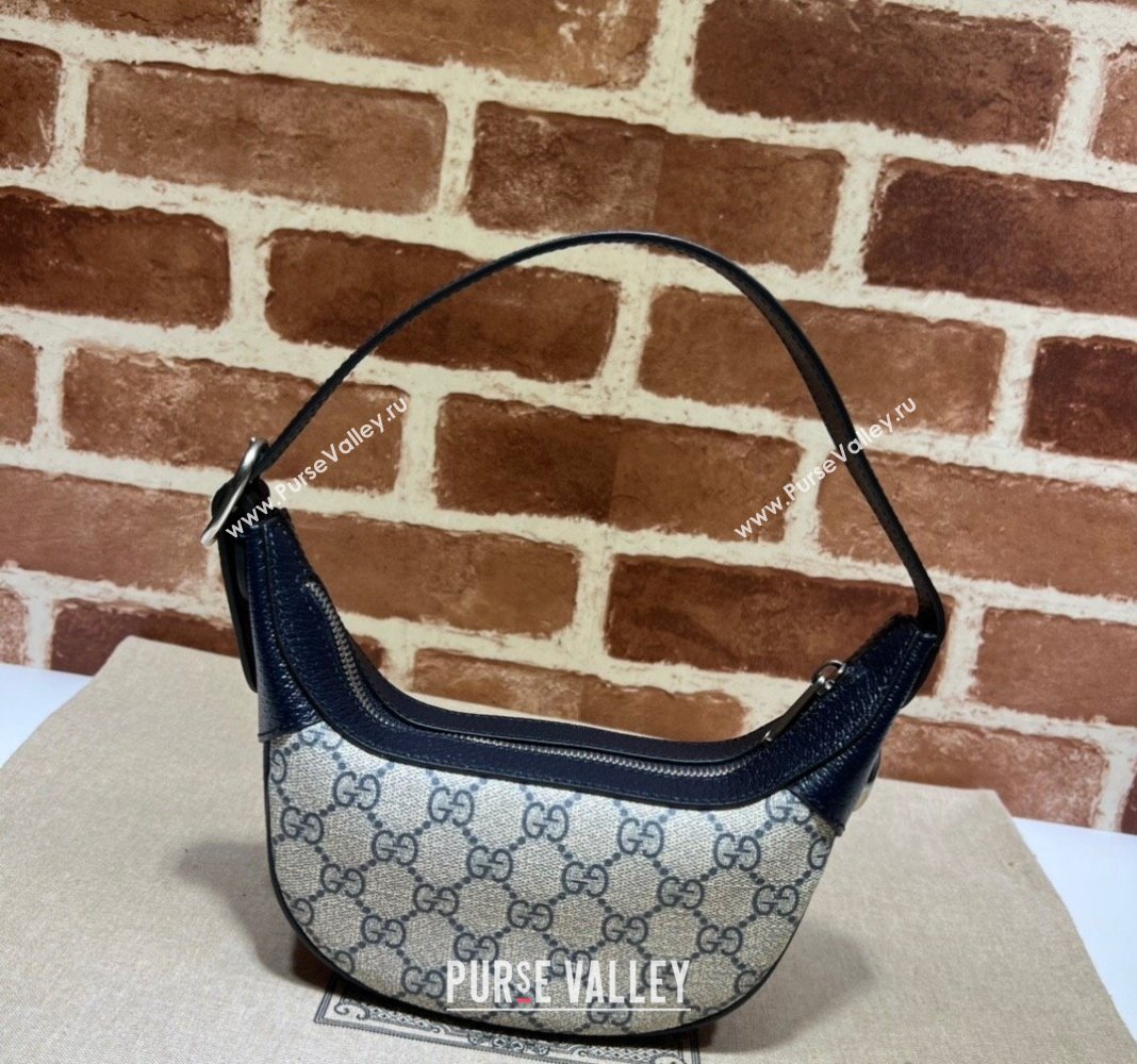 Gucci Ophidia GG Canvas Mini Hobo bag Beige/Blue 2024 658551 (DLH-240521138)