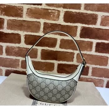 Gucci Ophidia GG Canvas Mini Hobo bag Beige/White 2024 658551 (DLH-240521139)