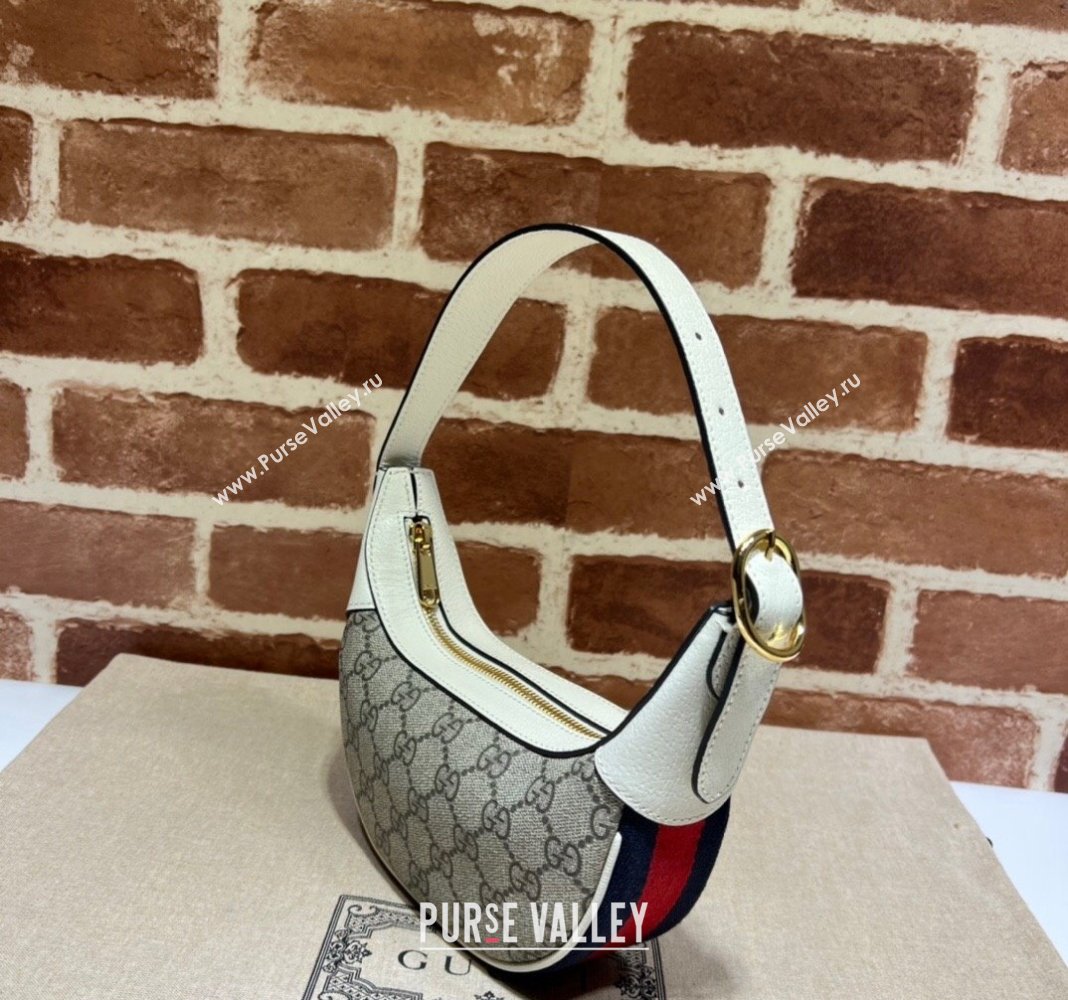 Gucci Ophidia GG Canvas Mini Hobo bag Beige/White 2024 658551 (DLH-240521139)