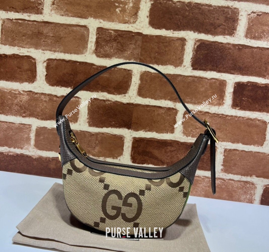 Gucci Ophidia Maxi GG Canvas Mini Hobo bag Camel 2024 658551 (DLH-240521141)