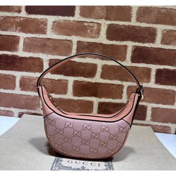 Gucci Ophidia GG Canvas Mini Hobo bag Light Pink 2024 658551 (DLH-240521143)