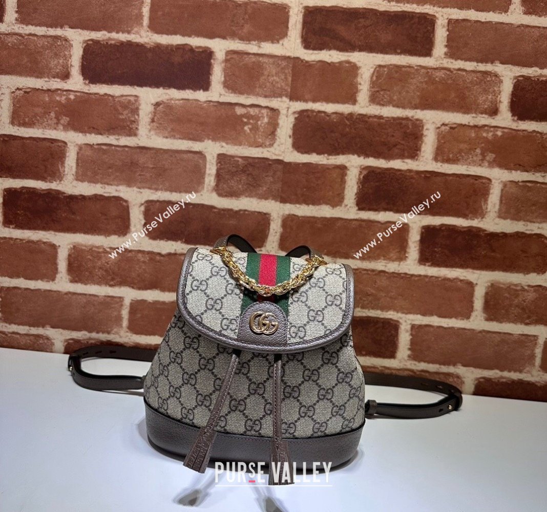 Gucci Ophidia GG Canvas Mini Backoack bag Beige/Brown 2024 795221 (DLH-240522011)