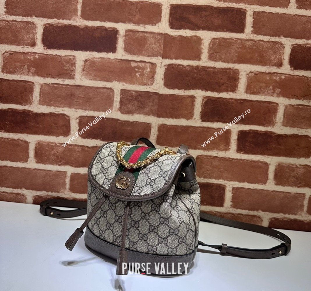 Gucci Ophidia GG Canvas Mini Backoack bag Beige/Brown 2024 795221 (DLH-240522011)
