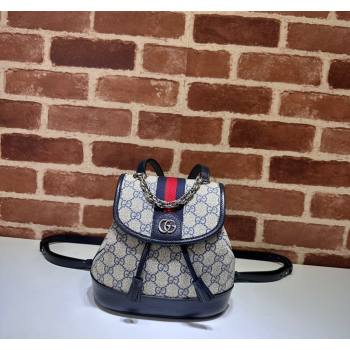 Gucci Ophidia GG Canvas Mini Backoack bag Beige/Blue 2024 795221 (DLH-240522012)