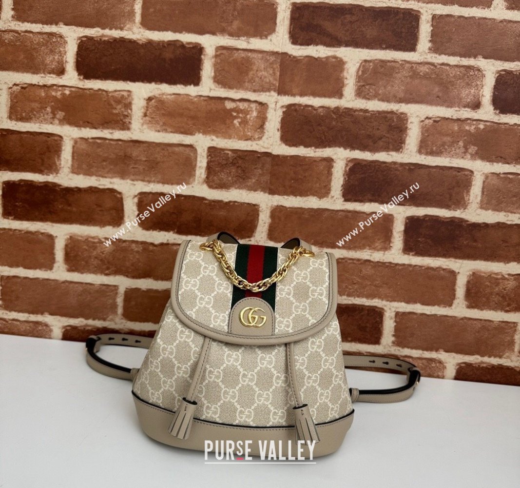 Gucci Ophidia GG Canvas Mini Backoack bag Beige/Oatmeal 2024 795221 (DLH-240522013)