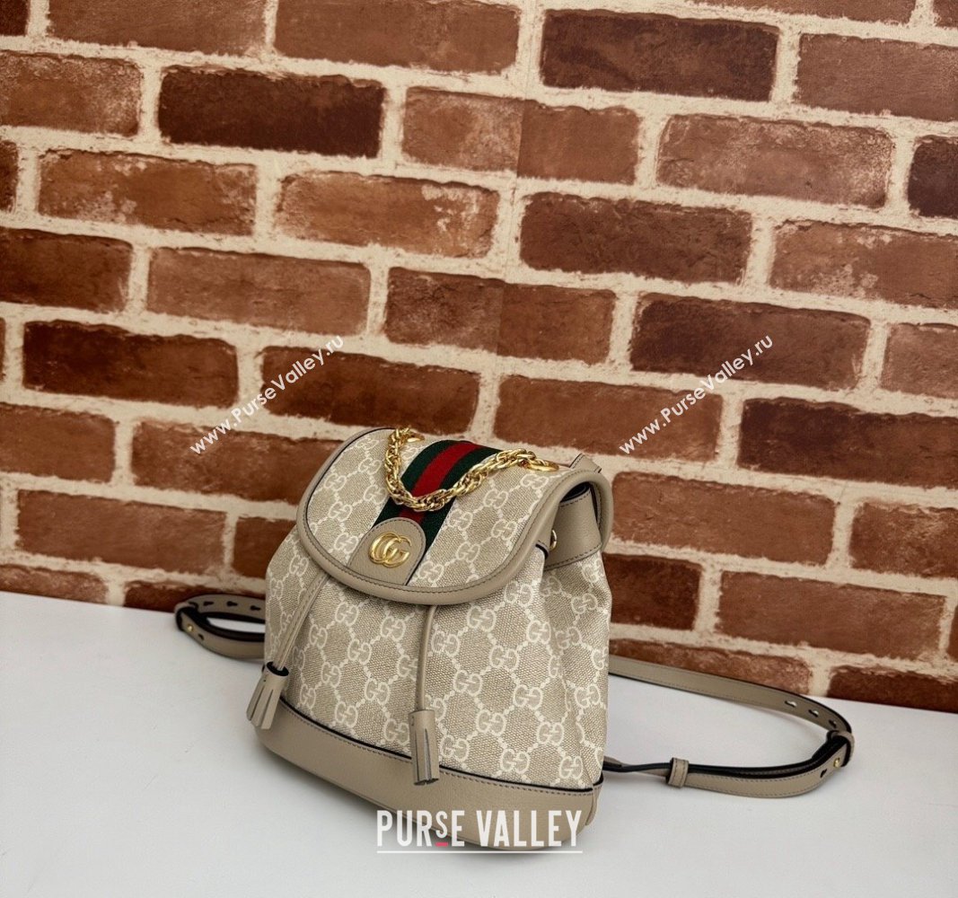 Gucci Ophidia GG Canvas Mini Backoack bag Beige/Oatmeal 2024 795221 (DLH-240522013)