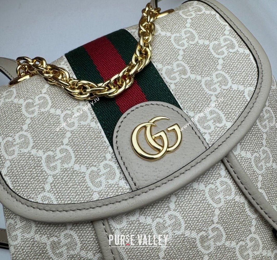 Gucci Ophidia GG Canvas Mini Backoack bag Beige/Oatmeal 2024 795221 (DLH-240522013)