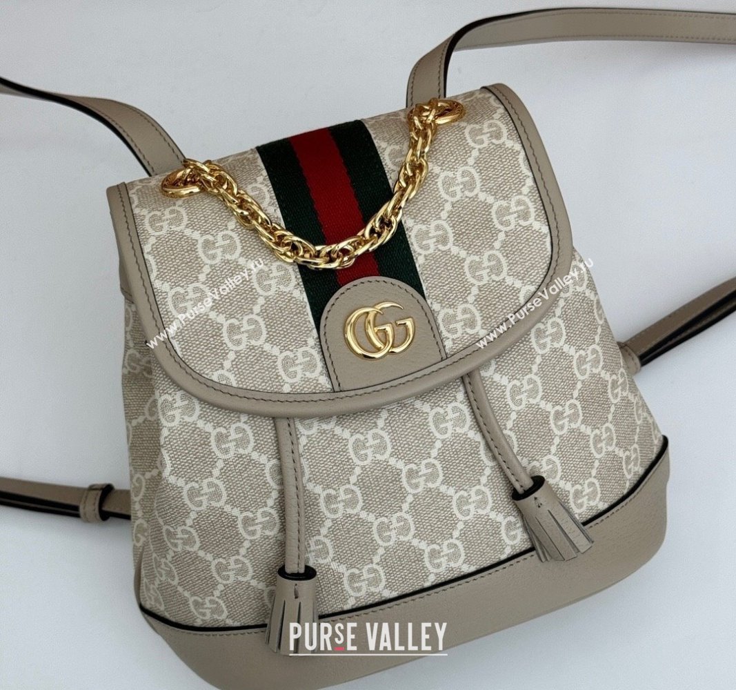 Gucci Ophidia GG Canvas Mini Backoack bag Beige/Oatmeal 2024 795221 (DLH-240522013)