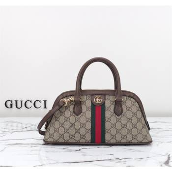 Gucci Ophidia GG Canvas Small Top Handle Bag 795249 Beige/Brown 2024 (DLH-240522032)