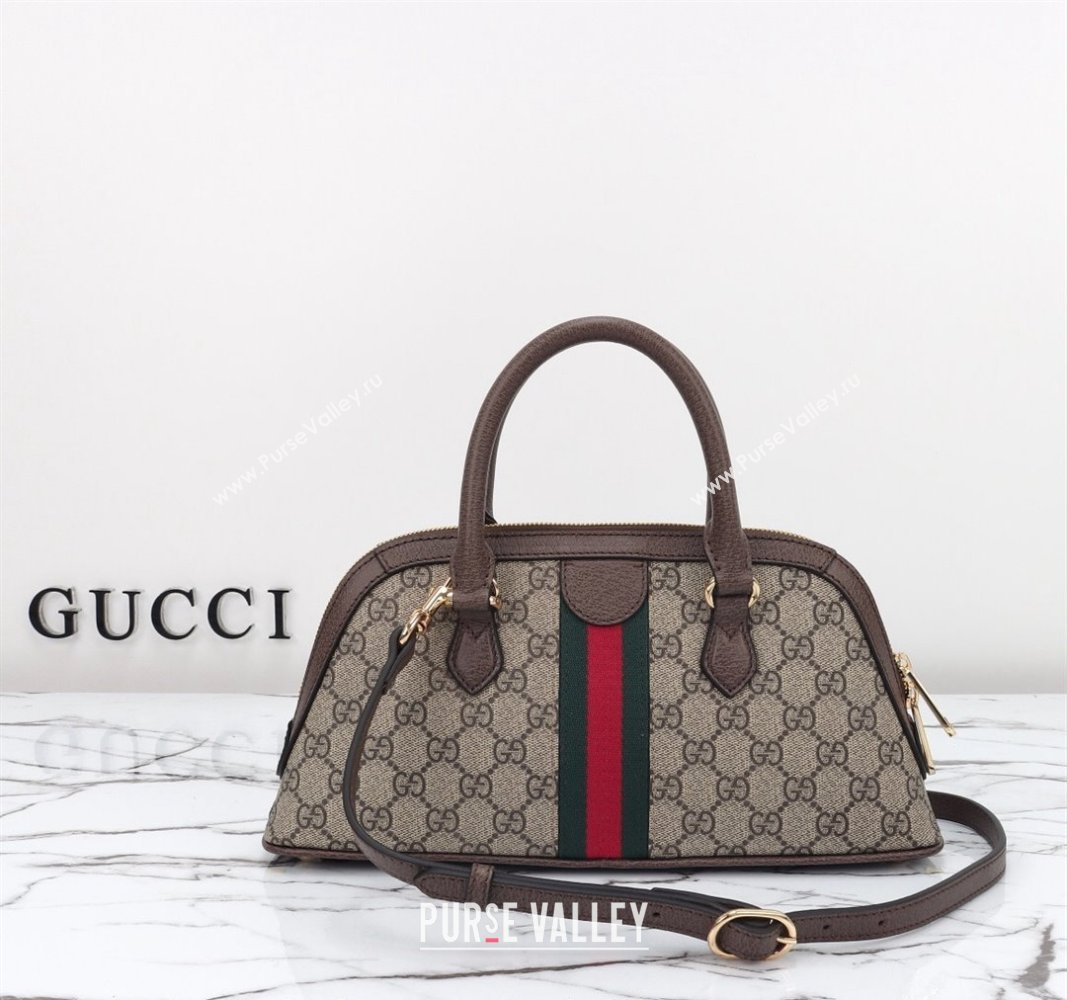 Gucci Ophidia GG Canvas Small Top Handle Bag 795249 Beige/Brown 2024 (DLH-240522032)