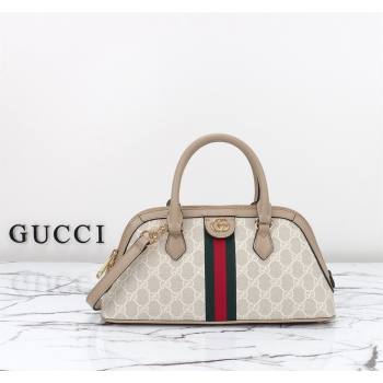 Gucci Ophidia GG Canvas Small Top Handle Bag 795249 Beige/Oatmeal 2024 (DLH-240522033)