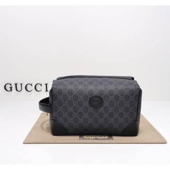 Gucci GG Canvas Toiletry Case 739453 Black 2024 (DLH-240522024)