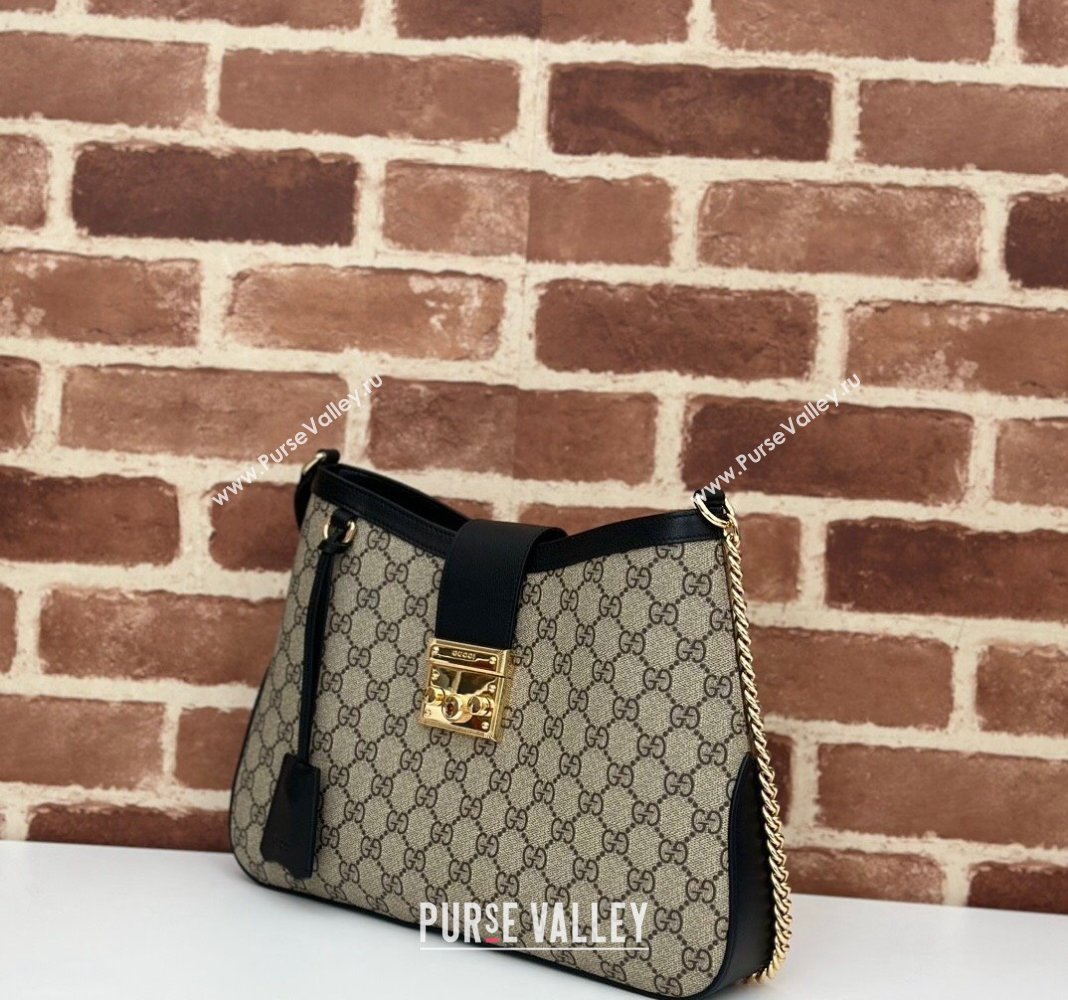 Gucci Padlock GG Canvas Medium Shoulder bag 795113 Black 2024 (DLH-240522041)